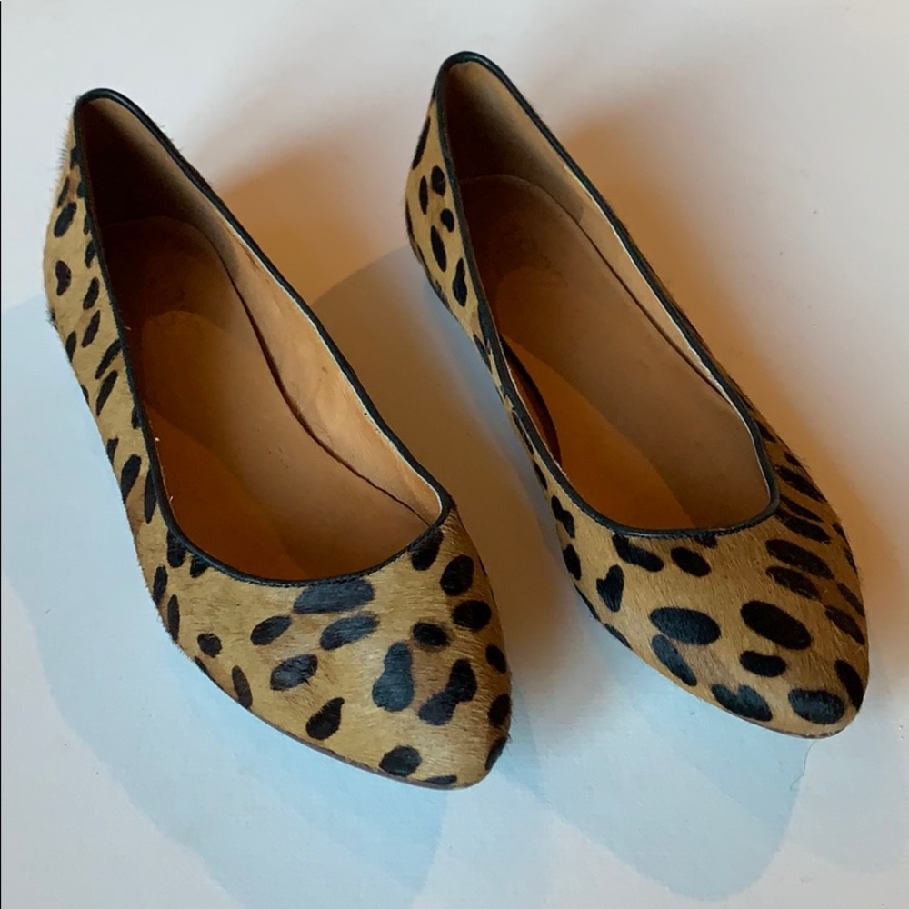 Madewell Leopard Print Flats, size 6